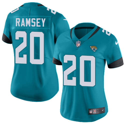 Nike Jacksonville Jaguars #20 Jalen Ramsey Teal Green Alternate Women Stitched NFL Vapor Untouchable Limited Jersey->women nfl jersey->Women Jersey